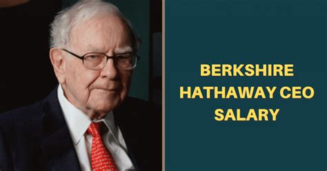 berkshire hathaway salary|berkshire hathaway ceo salary.